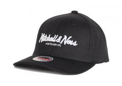 Mitchell & Ness Pinscript Redline Snapback Black / White