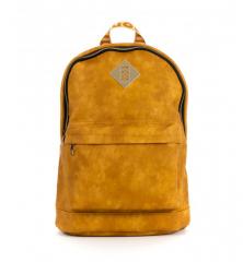 Monmon "The Gold One" Backpack Leather PU Light Brown