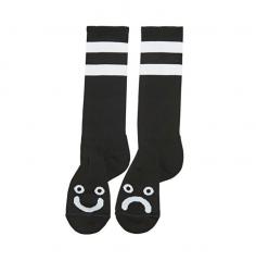 Polar Skate Co. Happy Sad Socks - Long Black