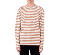 Makia Verkstad Long Sleeve Camel / White