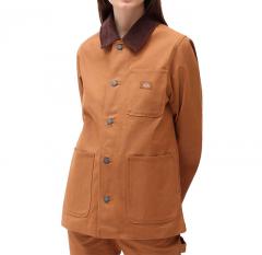 Dickies Womens Duck Canvas Chore Coat Brown Duck