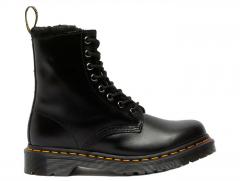 Dr.Martens 1460 Serena Faux Fur Boots Dark Grey Atlas