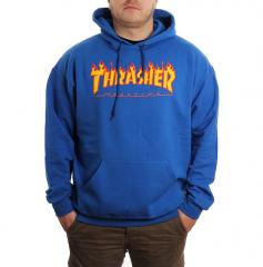 Thrasher Flame Logo Hoodie Royal
