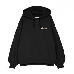 Makia Womens Sky Hooded Sweatshirt Black