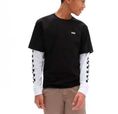 Vans Youth Long Check Twofer T-Shirt Black