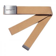 Carhartt WIP Clip Belt Chrome Dusty H Brown