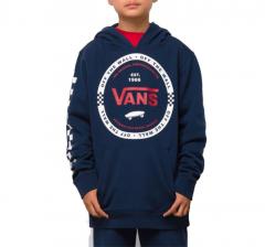 Vans Youth Logo Check Pullover Hoodie Dress Blues
