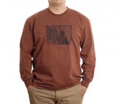 Polar Skate Co. Leaves And Window Longsleeve Rust