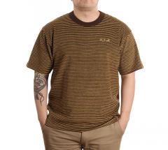 Polar Skate Co. Terry Stripe T-Shirt Brown