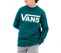Vans Youth Classic Crew Sweatshirt Deep Teal / White