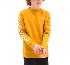 Vans Youth Exposition Check Crew Golden Yellow