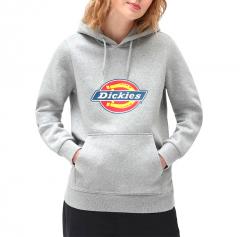 Dickies Womens Icon Logo Hoodie Grey Melange