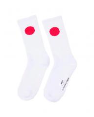 Edwin Japanese Sun Socks X Democratique White 