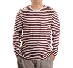 Makia Verkstad Long Sleeve Brown / White