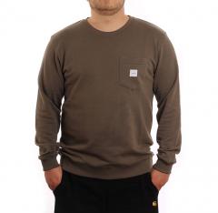 Makia Square Pocket Sweatshirt Dark Olive