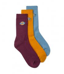 Dickies Valley Grove Socks 3-Pack Grape Wine