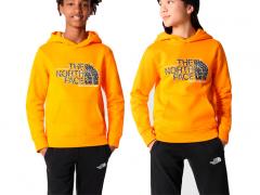 The North Face Youth Drew Peak Hoodie Cone Orange