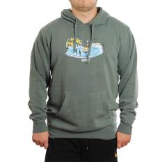 Happy Hour X Moomin Little My Pigment Dyed Hoodie Green