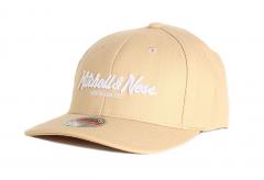 Mitchell & Ness Pinscript Redline Snapback Wheat