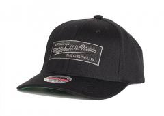 Mitchell & Ness Box Logo Redline Snapback Black 