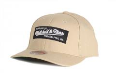 Mitchell & Ness Box Logo Redline Snapback Khaki