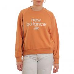 New Balance Womens Essentials Graphic Crew Sweatshirt Sepia