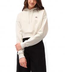 Dickies Womens Oakport Cropped Hoodie Ecru