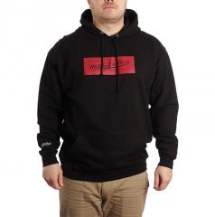Mitchell & Ness Box Logo Hoodie Black / Red
