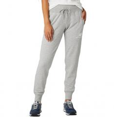 New Balance Womens Essentials Stacked Logo French Terry Sweatpant Athletic Grey