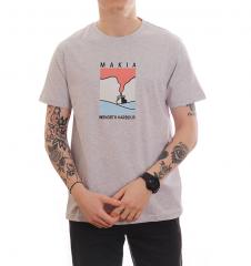 Makia Steamer T-Shirt Light Grey 
