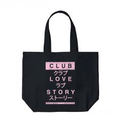 Edwin Tote Bag Shopper Black / Club Love Story Print