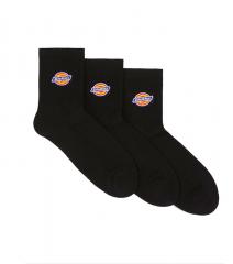 Dickies Mid Valley Grove Socks 3-Pack Black
