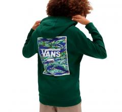 Vans Youth Print Box Pullover Hoodie Green