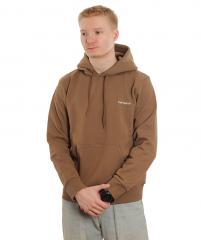 Carhartt WIP Hooded Script Embroidery Sweatshirt Buffalo / White