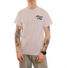 Mitchell & Ness Branded Midweight Circle Back T-Shirt White