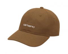 Carhartt WIP Canvas Script Cap Tamarind / White