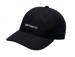 Carhartt WIP Canvas Script Cap Black / White