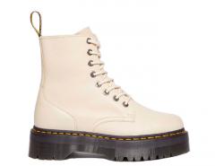 Dr. Martens Jadon III Pisa Leather Platform Parchment Beige