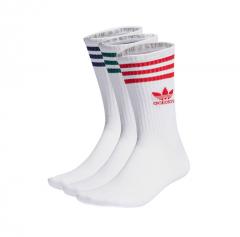 Adidas Mid Cut Crew Socks 3-Pack White / Night Indigo