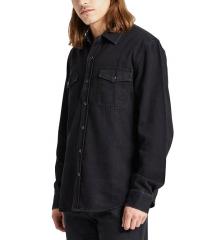 Brixton Wayne Stretch Long Sleeve Shirt Washed Black