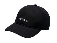 Carhartt WIP Canvas Script Cap Black / White