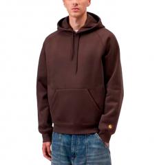 Carhartt WIP Hooded Chase Sweatshirt Palisander / Gold