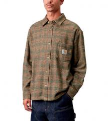 Carhartt WIP L/S Bagley Shirt Bagley Check / Hamilton Brown