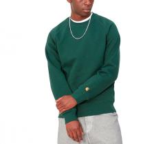 Carhartt WIP Chase Sweatshirt Discovery Green / Gold