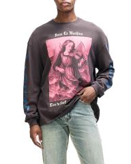 Deus Ex Machina Swell Maps Os Ls T-Shirt Anthracite Grey