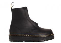 Dr. Martens Zebzag Laceless Slip On Leather Boots Black
