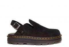 Dr. Martens ZebZag Suede Casual Slingback Platform Mules Black