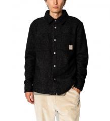 Fat Moose Ace Boucle Overshirt Black
