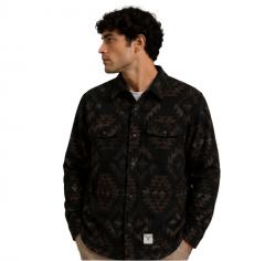 Fat Moose Aztec Overshirt Navy