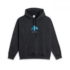 Polar Skate Co. Dave Hoodie Fighting Myself Silver Black